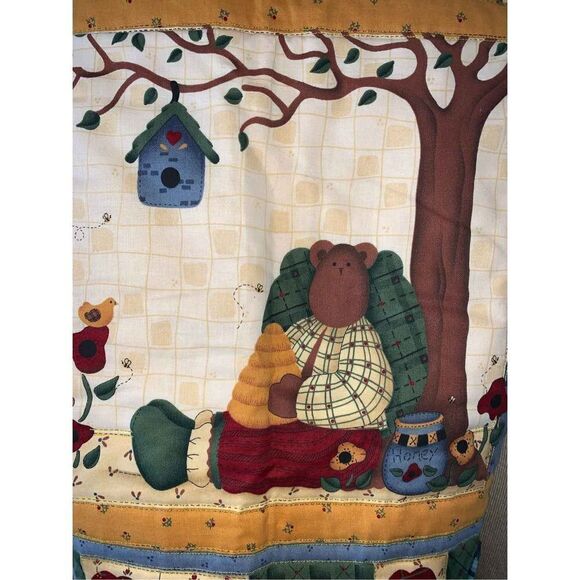 Vintage Quilted Honey Bear Bee Vest Size Large - Picture 7 of 12